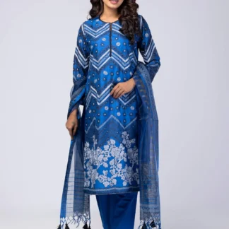 Blue Kantha Odyssey Theme Shalwar Kameez