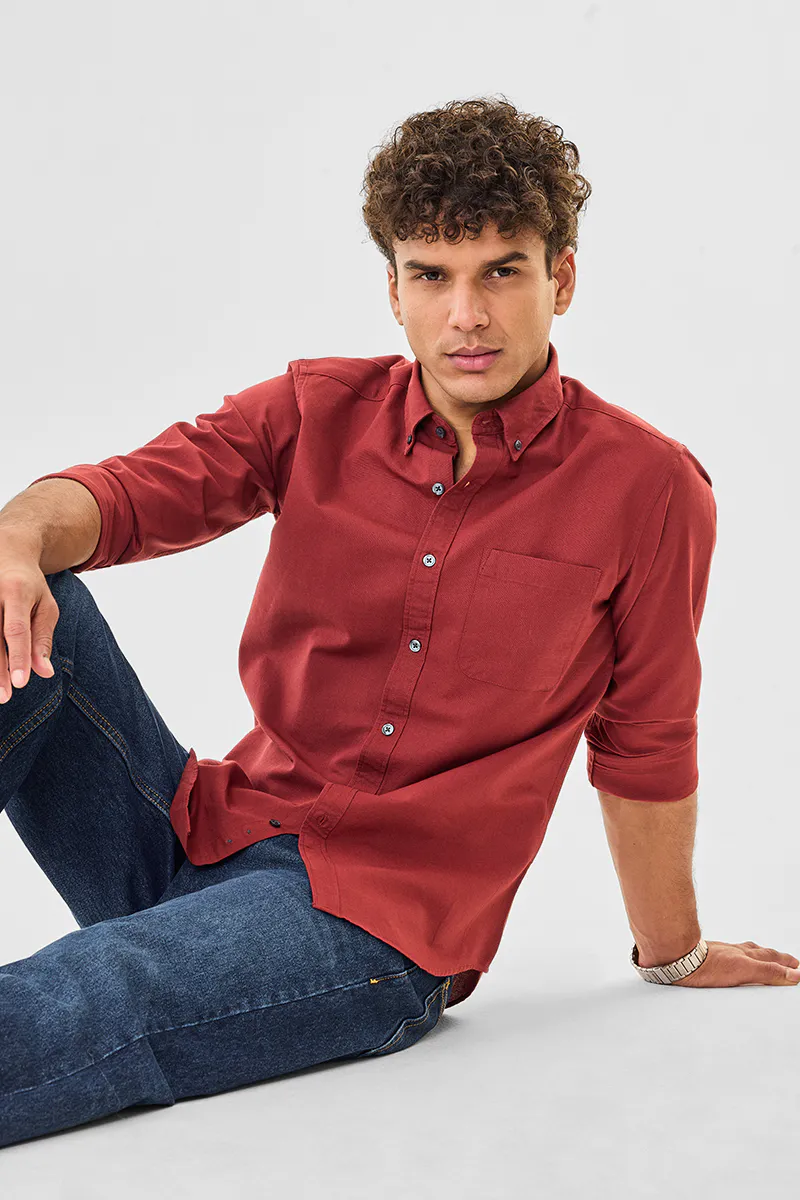 Round Pocket 100% Cotton Shirt - Image 2