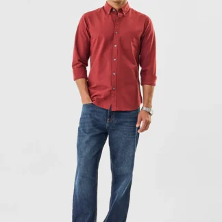 Round Pocket 100% Cotton Shirt